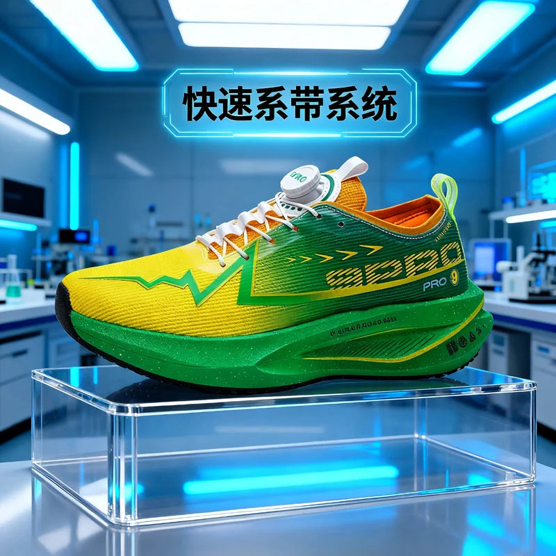 Scarpe da corsa da maratona da uomo con soletta in carbonio, sportive specializzate, traspiranti e leggere; scarpe da ginnastica da donna comode, sportive e antiscivolo