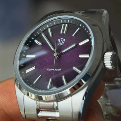 Watchdives WD0003B ‌Aventurine Dial Watch VH31 Quartz Movement Sapphire Crystal Luminous 100m Waterproof 36mm Vintage Watches