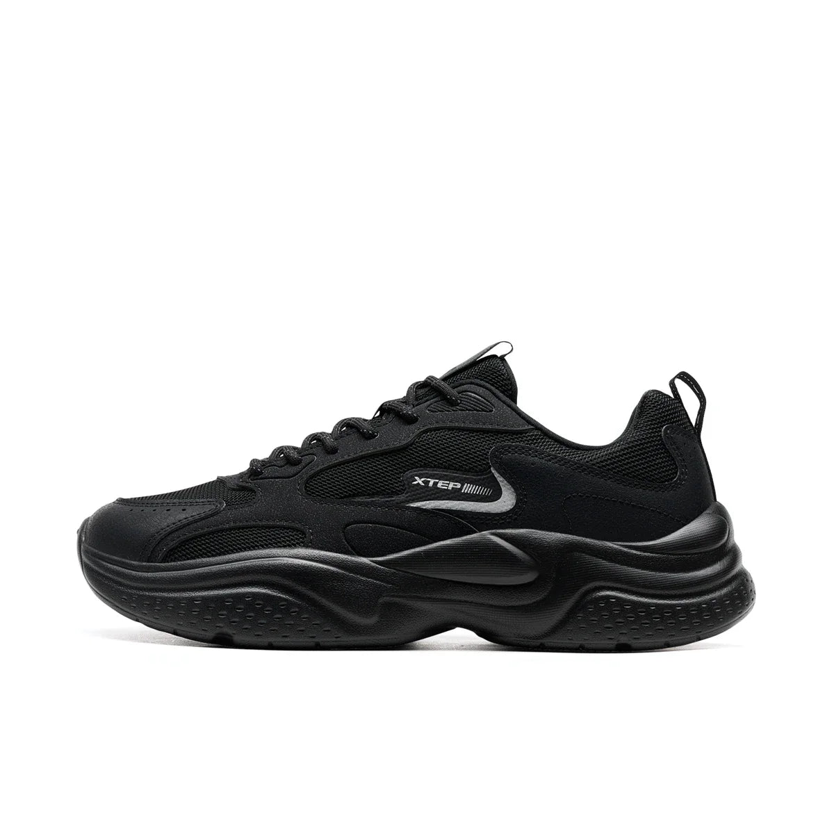 Sapatos casuais Xtep para homem: novidade de verão, em malha respirável, sola grossa, com salto, leves, para jovens, sapatos desportivos de moda 875319320001