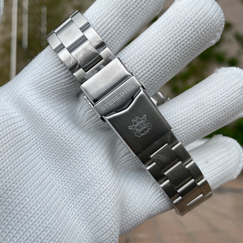 SD1953 stark nachgefragte Keramiklünette 41mm Steeldive 30ATM wasserdichte NH35 Automatik-Herren-Taucheruhr Reloj
