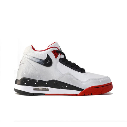 Προσαρμοσμένα αθλητικά παπούτσια Nike Flight Legacy Plum Blossom σε χρώμα Snow, κινέζικου στιλ, ρετρό, μεσαίου ύψους, για μπάσκετ, με μενταγιόν, για άνδρες