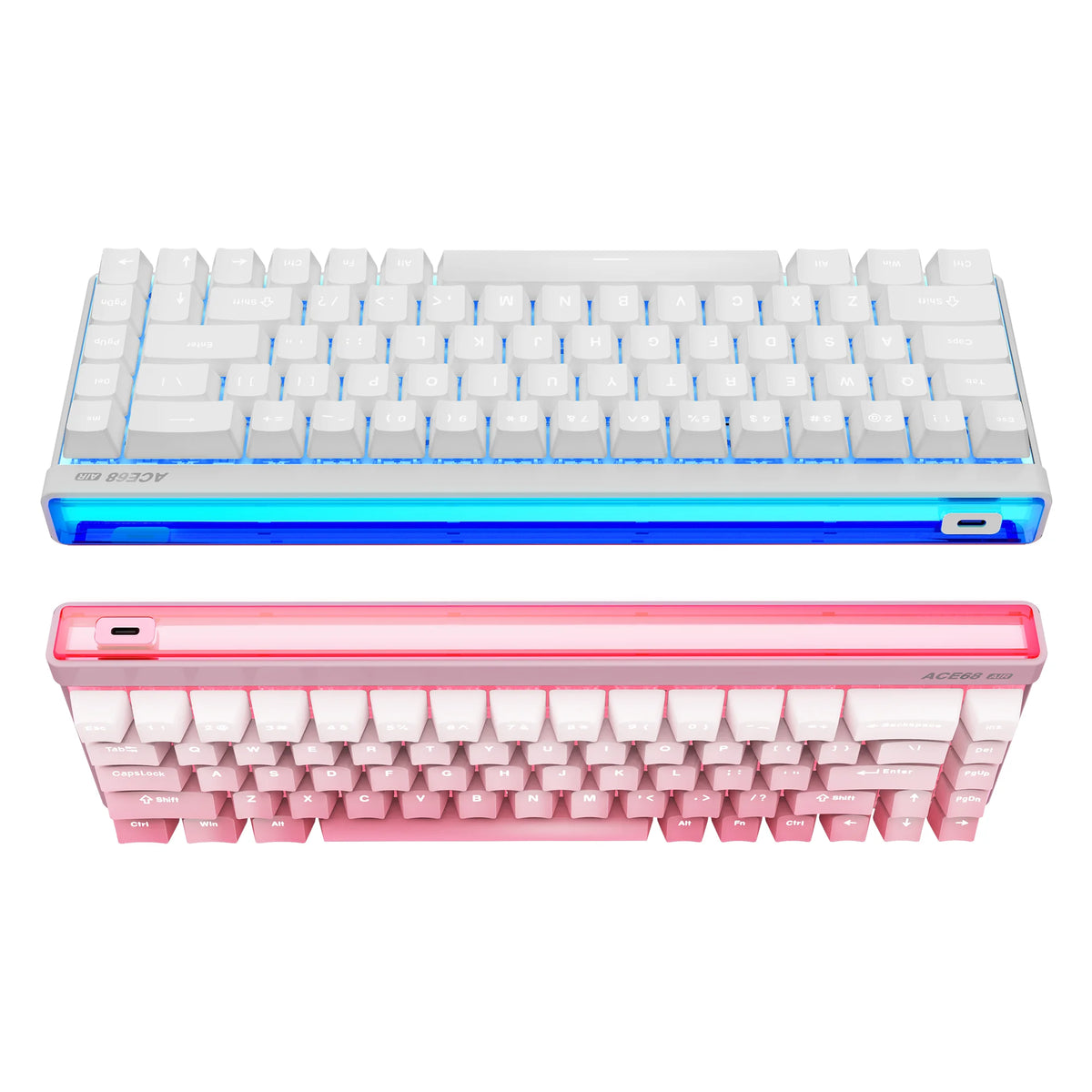 Mchose Ace68 Air Gaming Keyboard Hall Effect 0.001mm Rapid Trigger 8K+256K Polling Rate Dynamic RGB Light Box Magnetic
