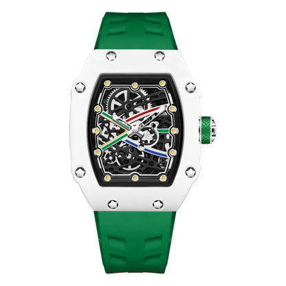 Tonneau Case Trendy Ultra-Thin Quartz Watch Men Creative Hollow Fashion Design Super Luminous Waterproof Personalize AAA Watch