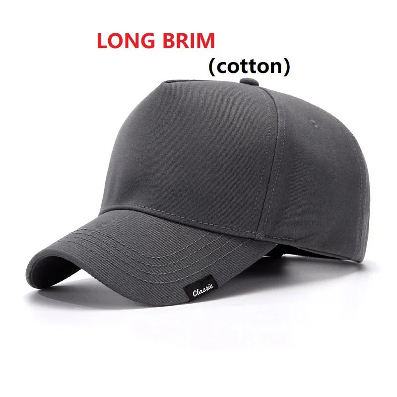 Baseball Caps for Big Head Men Women XXL Oversize High Crown Adjustable Plain Solid Snapback Hats 56-60cm 60-65cm