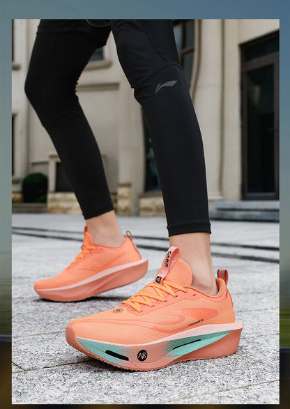 Zapatillas de running con placa de carbono para maratón, deportivas, transpirables, ligeras, cómodas y antideslizantes para hombre y mujer
