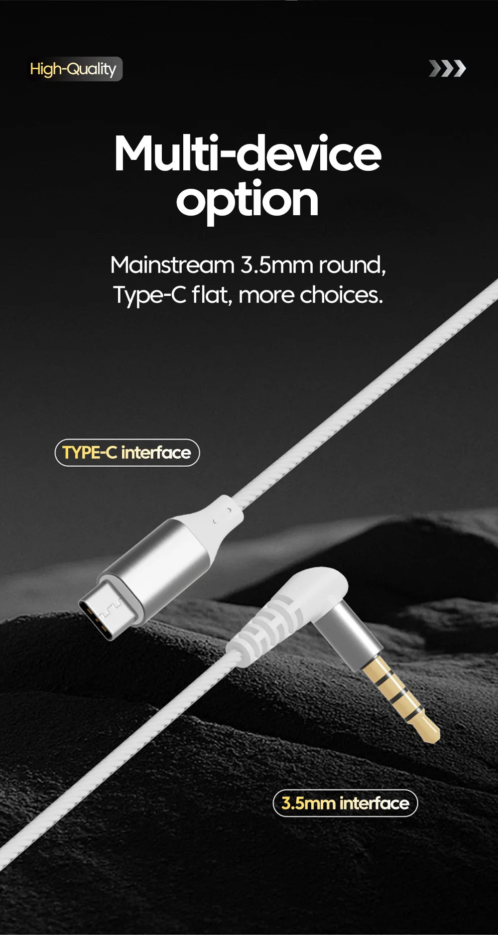 Original 15D Super Bass In-Ear Headphones with Mic – Type-C & 3.5mm AUX Wired Gaming Earphones, Noise Cancelling HiFi Deep Bass Headset for iPhone & Android