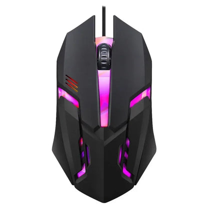 Kebidumei 104 key Backlit Mechanical Keyboard Wired Gaming Keyboard Luminous keyboard And Mouse Set for Gamer PC Laptop Office
