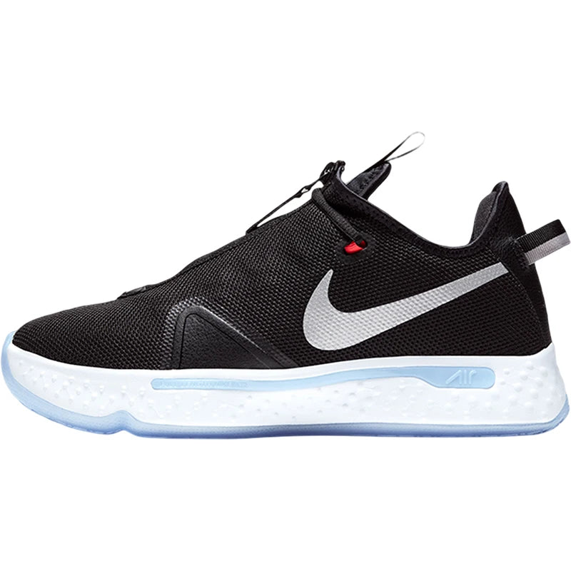 Nike Genuine PG 4 EP Paul George 4 Black White Blue Drip Men's Basketball Shoes CD5082-001