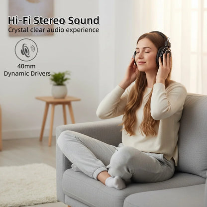 SODO SD-1004 Wireless Headphones Foldable Bluetooth 5.3 HIFI Stereo Headset 40mm Driver Over Ear Headphone with Mic Support TF