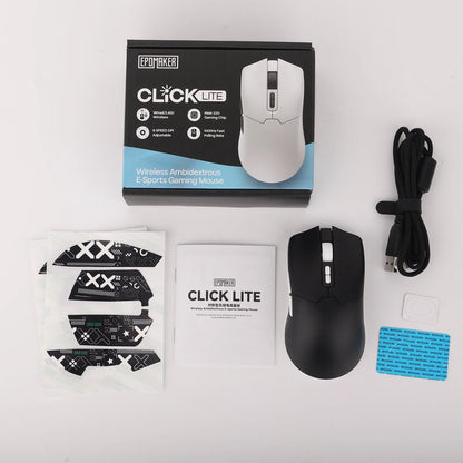 EPOMAKER Click Lite Wireless Gaming Mouse, Tri-Mode Bluetooth & 2.4GHz Gaming Mouse, PAW3311 Sensor, 24000 DPI, 59g Lightweight Rechargeable Gaming Mouse