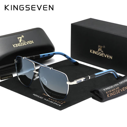 Genuine KINGSEVEN Brand Aluminum Polarized Sunglasses For Men Women UV400 High Quality Driving Eyewear