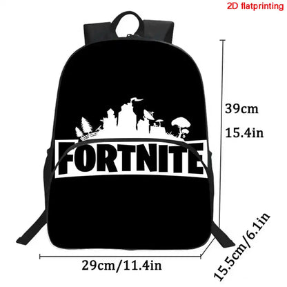 Kids  School Backpack with Front Pocket,  Light Weight Cartoon Fortnite Children Backpack For Age 6-9 , Bags For Boys Girls