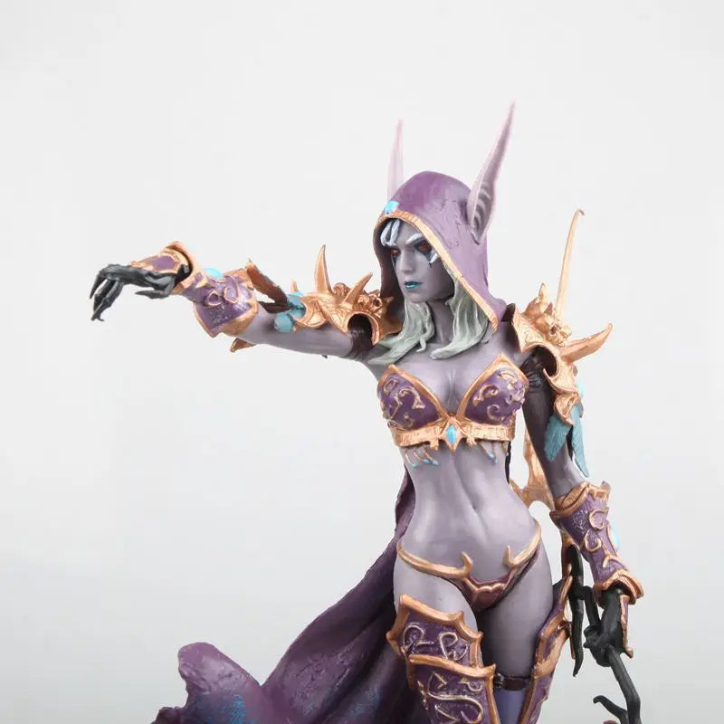 23cm World Of Warcraft Sylvanas Windrunner Action Figures Queen Of The Undead Pvc Model Doll Collection Ornaments Gift For Kids