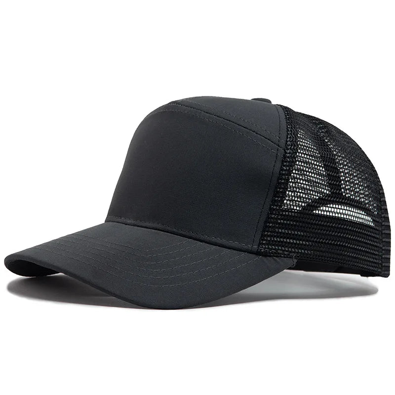 Summer 7 Panel Baseball Cap Fashion Hip Hop Mesh Caps Men Truckers Hat Visor Hardtop Snapback Women Unisex Cool New Brand