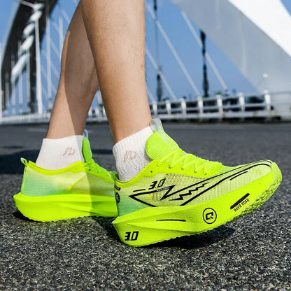 Herresneakers i mesh – komfortable tennissko til mænd – løbesko med Carbon Board 3.0-støddæmpning – til sportstræning og jogging – specialdesignede joggesko