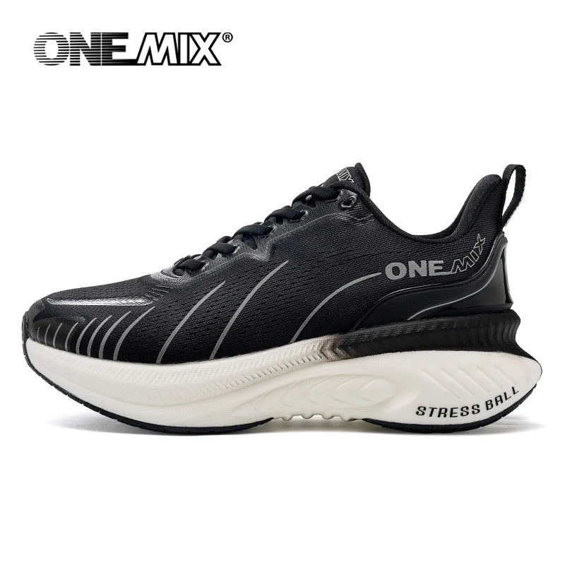 ONEMIX Neue Laufschuhe mit Dämpfung für Herren, geeignet für intensive Läufer, Schnürschuhe, Sportschuhe für Damen, rutschfeste Outdoor-Sportschuhe für Herren