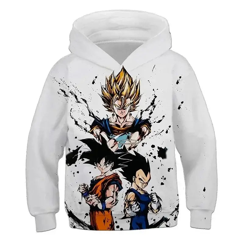 2025 Autumn Cool Dragon Ball Z Kids Boys Sweatshirts Children Casual Boy Hoodies Pullover Anime Dragon Ball Hoodie Hooded Coats, Produit gaming premium Fraquane
