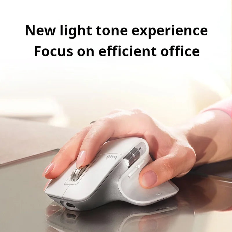 Logitech MX Master 3S brezžična Bluetooth miška za poslovno pisarno Softtone – ergonomska poslovna pisarniška miška
