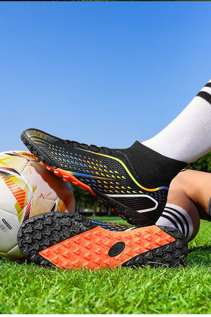 Men's Football Boots Professional Turf Futsal Match Grass Unisex Outdoor Training Soccer Shoes Soccer Cleats Non-slip Breathable