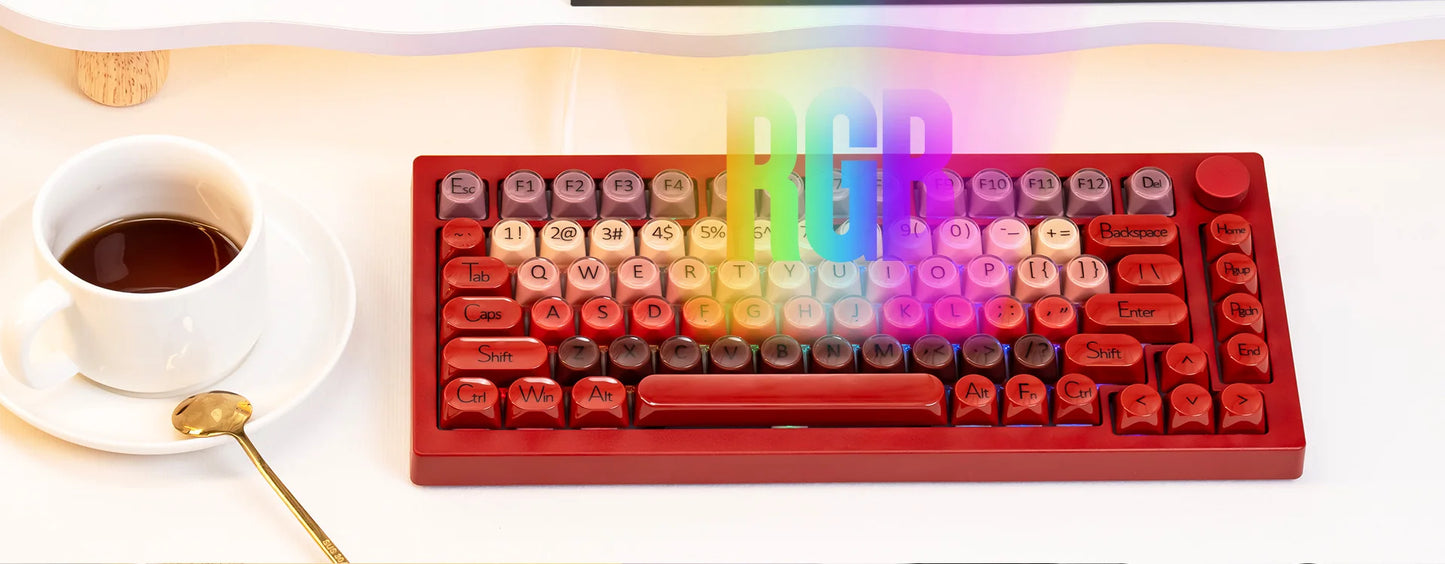 AKKO 5075 X Veekos K75 Gaming-Mechanische Tastatur 75% RGB 3/5-Pin Hot-Swap Kabelgebundene anpassbare Tastatur mit Drehregler und Gasket-Mount