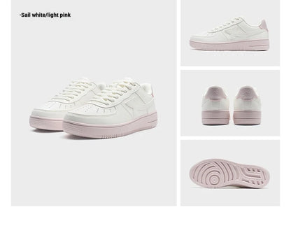 Xtep White Sneakers Female 2026 Spring Couples Versatile Trendy Casual Thick-soled Increase Sports Women Shoes 874118319851