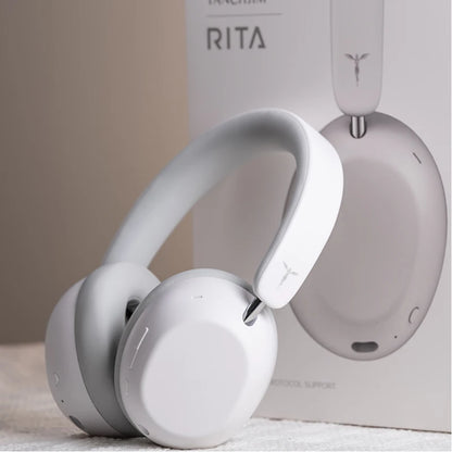 TANCHJIM RITA HiFi Bluetooth Headset Wireless & Wired ANC Headphones, Bluetooth 6.0 LDAC Over-Ear Headphones with 40mm Dynamic Driver, Gaming Headset with ENC & 3.5mm Audio Cable