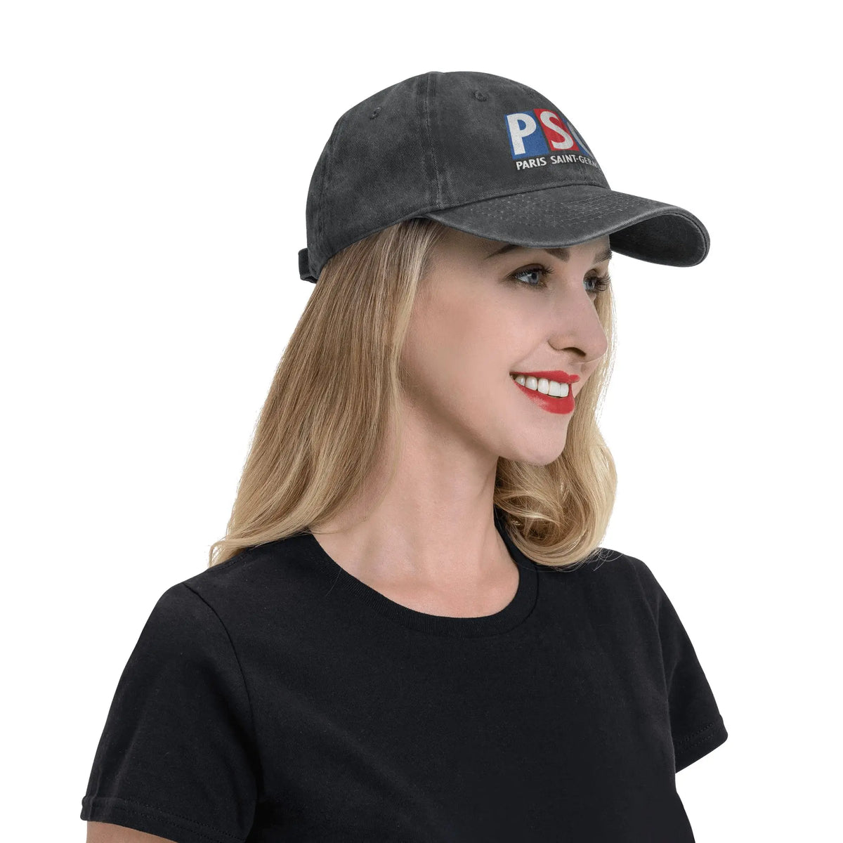 PSG-logo, afslappet baseballkasket til par, kvinder, sommer, jagt, camping, hiphop-hatte, mode, åndbare baseballkasketter