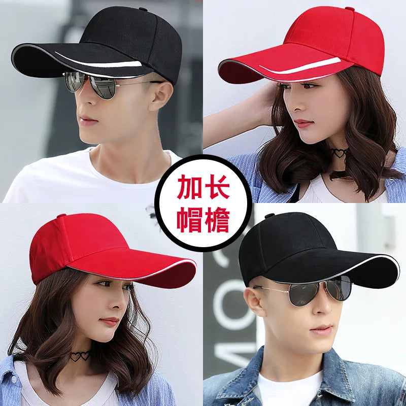 Cappellino a visiera, primavera-estate, 14 cm di visiera, protezione solare, pesca, uomo/donna, streetwear, parasole, outdoor, regolabile, cotone, da golf, stile trucker