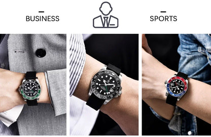 PAGANI DESIGN 40MM GMT Watches for Men Luxury Sapphire AR Mechanical Watch Ceramic Bezel Automatic 100M Waterproof Gift watch