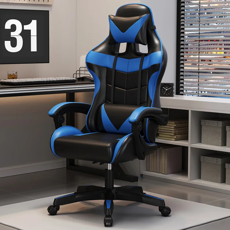 Ergonomic Office Chair Modern Gaming Chair with Rotatable Design, Comfortable Breathable Executive Desk Chair with Armrests for Home & Office