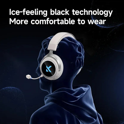 MCHOSE X9 Wireless Headworn Game 7.1 Headset Bluetooth 2.4G Three Mode 53mm Aluminum Foil Polymer Diaphragm eSports Gift Headset
