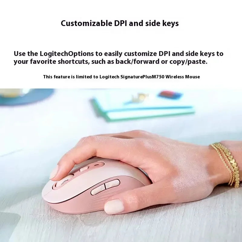 Logitech M750 Wireless Mouse 2.4GHz USB Receiver, 2000 DPI Portable Wireless Mouse for PC, Laptop, Office & Home Use