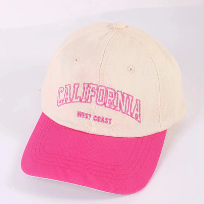 Unisex Letter Embroidery Wash Baseball Caps Spring and Autumn Outdoor Adjustable Casual Hats Sunscreen kids Hat