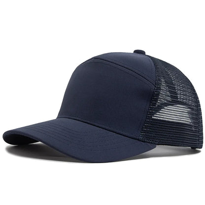 Summer 7 Panel Baseball Cap Fashion Hip Hop Mesh Caps Men Truckers Hat Visor Hardtop Snapback Women Unisex Cool New Brand
