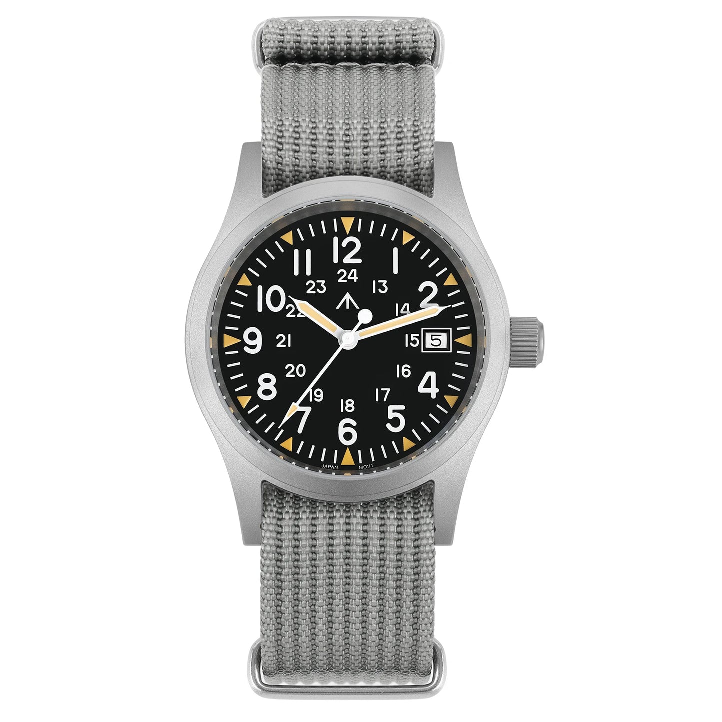 Militado ML05 Ronda 515 Movement Field Watches Domed Sapphire Crystal With High Clear AR Coating Wristwatch 38mm Vintage Watches