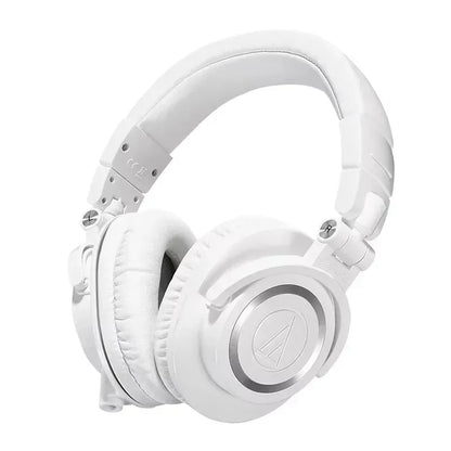 Audio-Technica ATH-M50x Professional Studio Monitor Headphones Hi-Fi Wired Over-Ear Headphones with Foldable Design for Music Production