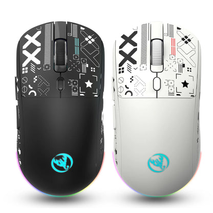 RGB Wireless Gaming Mouse with Charging Dock, 3-Mode Bluetooth & 2.4G Rechargeable Silent Gaming Mouse for PC, Laptop & Mac