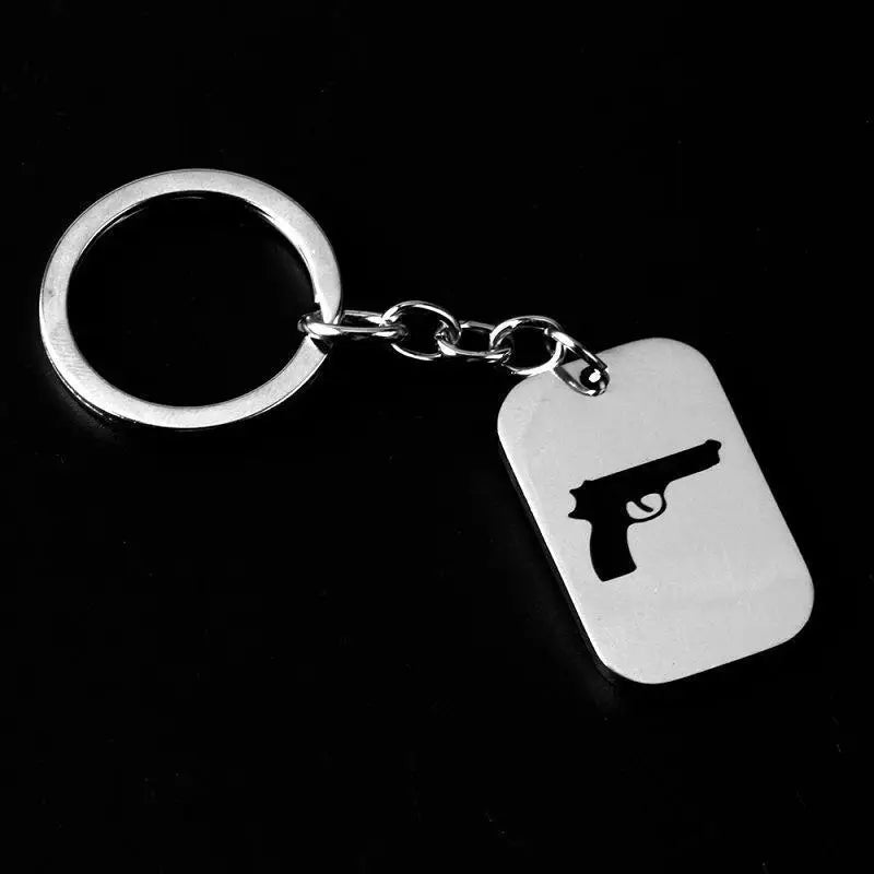 Fortnite Stainless Steel Pendant Necklace Cute Fashion Cartoon Personalized Creative Kawaii Keychain Gift for Friend's Birthday