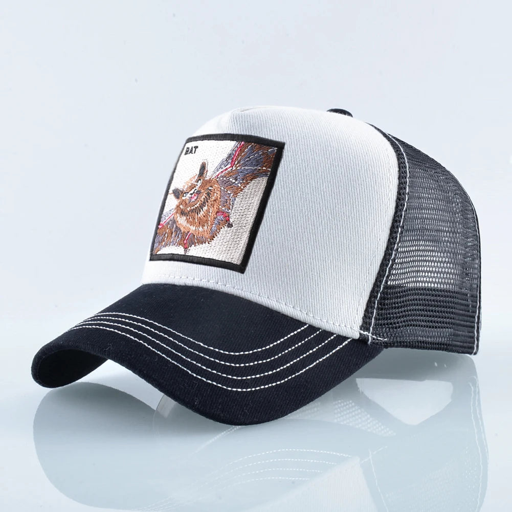 Streetwear Trucker Caps With Scorpion Patch Men's Snapback Hip Hop Baseball Cap For Women Four Seasons Fashion Casquette Hats