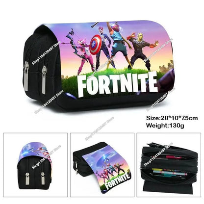 Fortnite Battle Royale Pencil Case for Kids Cartoon Stationery Storage Pen Box School Supplies Birthday Gift