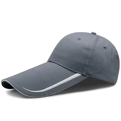 Cappellino a visiera, primavera-estate, 14 cm di visiera, protezione solare, pesca, uomo/donna, streetwear, parasole, outdoor, regolabile, cotone, da golf, stile trucker