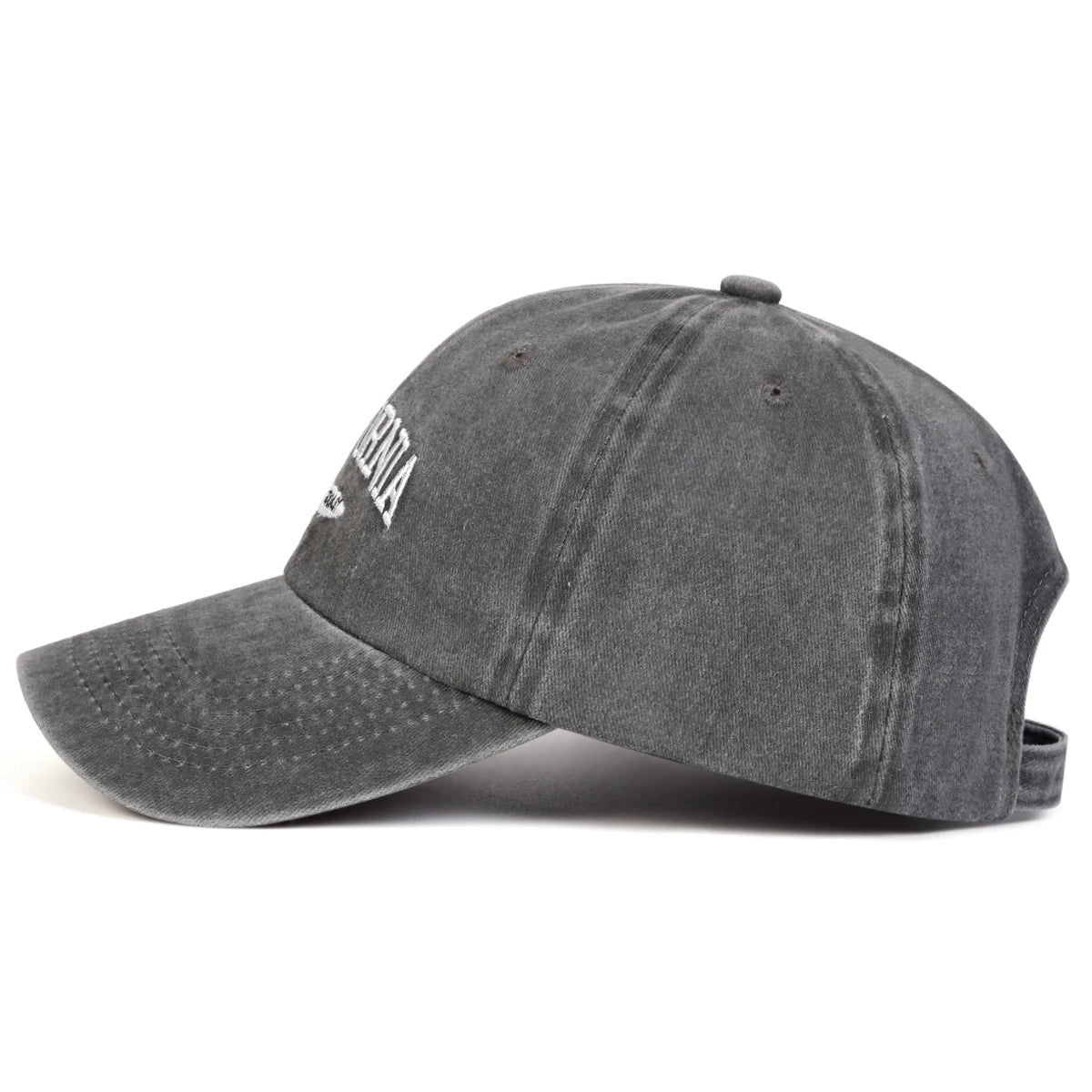 Cappellini da baseball unisex CALIFORNIA con ricamo di lettere, lavabili, per primavera e autunno, da esterno, casual, regolabili, con protezione solare