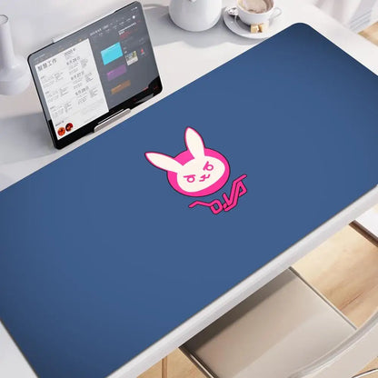 Tapete de Rato XXL Anime Gaming Girl Overwatch 900x400, Tapete de Secretária Suave em Borracha para Portátil, Escritório, Computador e Teclado, Impressão HD