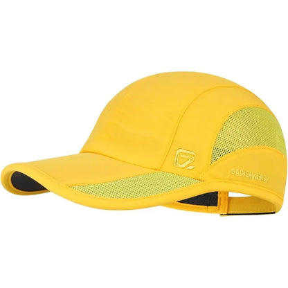 GADIEMKENSD Estate Uomo Sport Corsa Cappellino da baseball Uomo Golf Asciugatura rapida Donna Cappellino a rete con visiera e chiusura a scatto