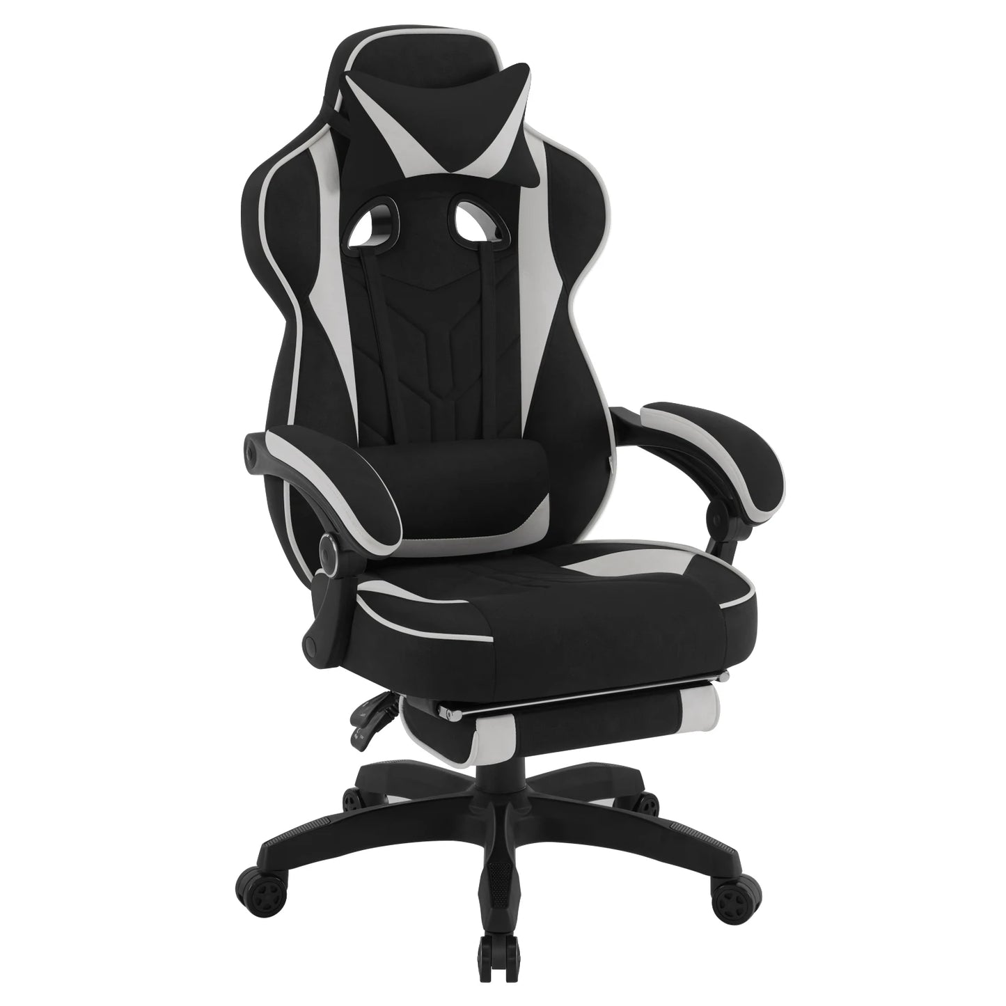 WOLTU Ergonomic Gamer Computer Chair Executive Office Chair Breathable Gaming Chair with Lumbar Cushion Headrest Footrest