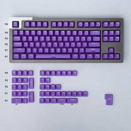 132 Keys OEM Profile Transparent Clear Keycaps For Mx Switch Mechanical Keyboard ABS Keycap RGB backlit Game Keyboard Key caps