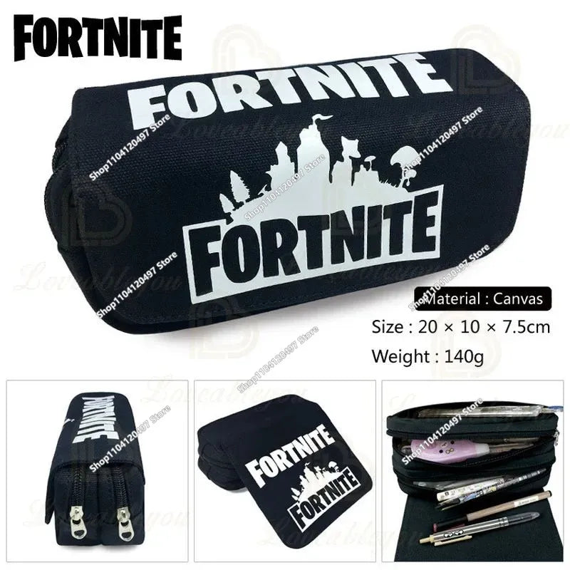 Fortnite Battle Royale Pencil Case for Kids Cartoon Stationery Storage Pen Box School Supplies Birthday Gift