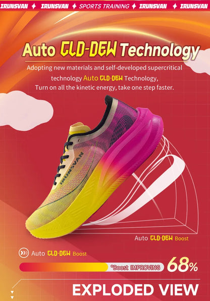 IRUNSVAN Scarpe da maratona leggere da uomo, scarpe da corsa, scarpe sportive traspiranti, scarpe casual comode, scarpe da allenamento atletico, unisex