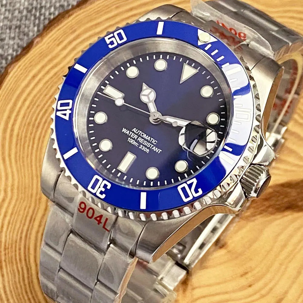 200m Waterproof Miyota8215 Automatic Men Watch Diver Watches 40mm Mechanical Movement Luminous Jubilee Strap Glide Lock Buckle