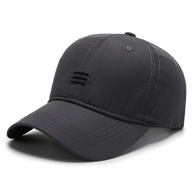 Quick-Dry, Breathable Baseball Cap - Adjustable, Moisture-Wicking Sun Hat for Outdoor Sports & All Seasons